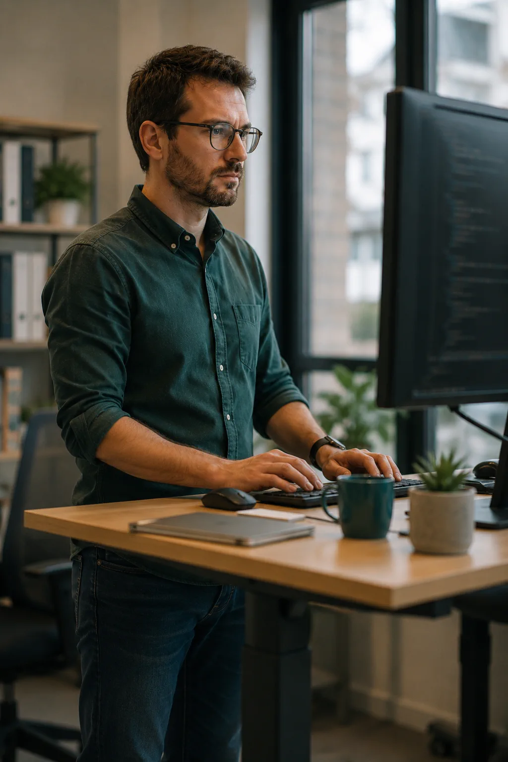 Développeur déployant une solution d'automatisation IA