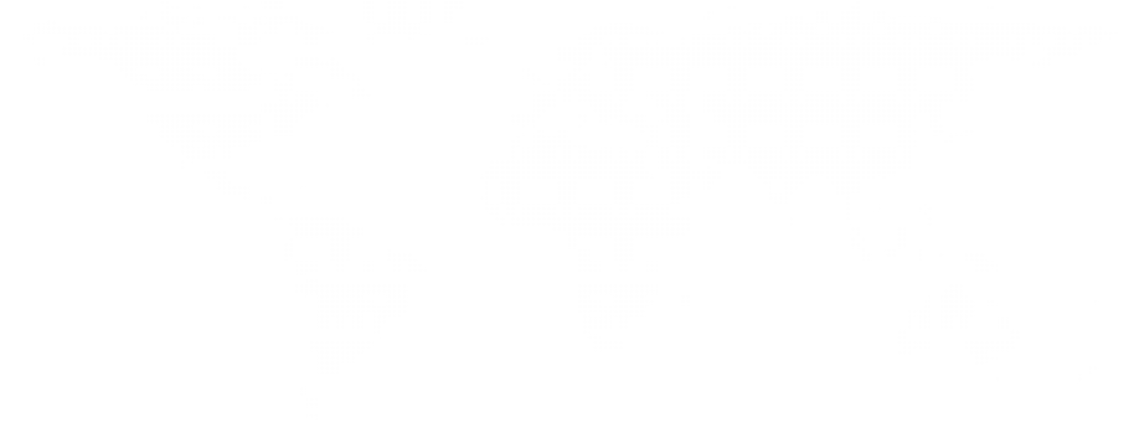 Carte du monde en pointillés